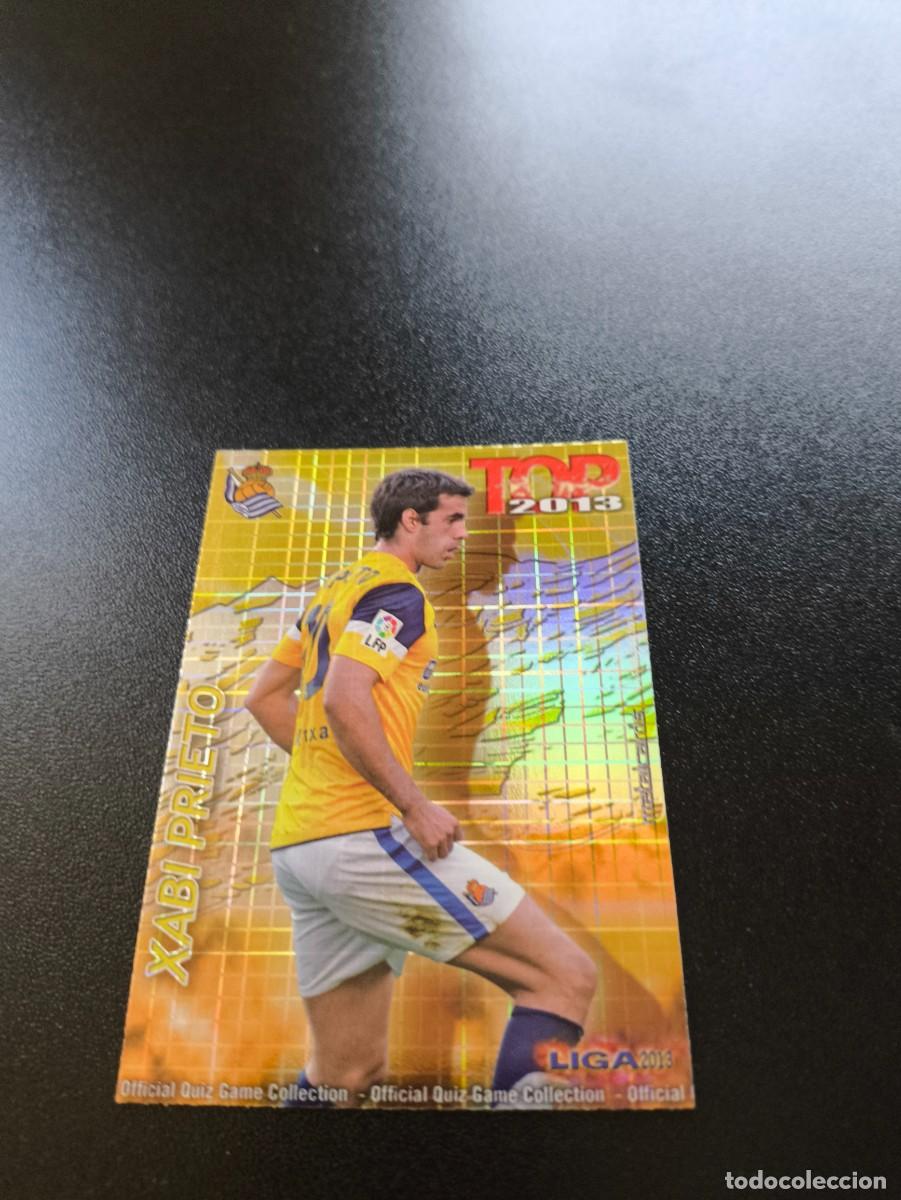 Cromos de F&uacute;tbol: 601 XABI PRIETO REAL SOCIEDAD DORADO CUADROS TOP MUNDICROMO LIGA 2012 2013 12 13 NO PANINI ESTE
