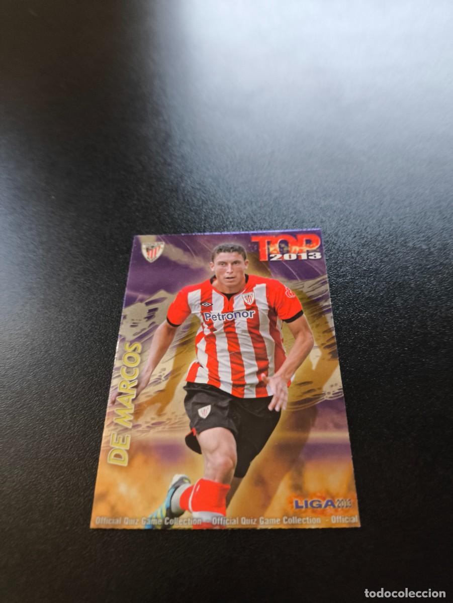 Cromos de F&uacute;tbol: 609 DE MARCOS ATHLETIC DE BILBAO FONDO MORADO TOP MUNDICROMO LIGA 2012 2013 12 13 NO PANINI ESTE