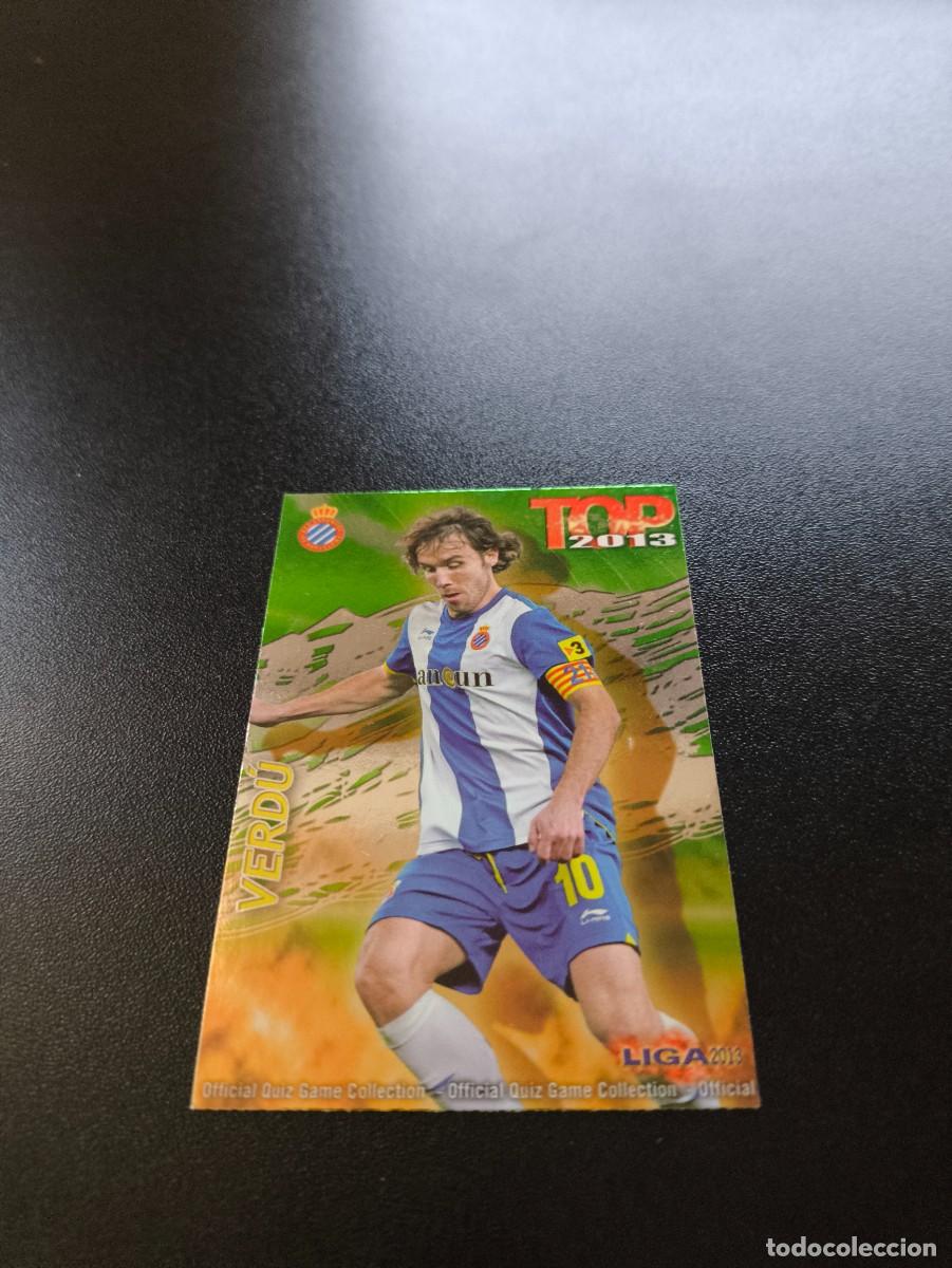 Cromos de F&uacute;tbol: 611 VERDU ESPANYOL FONDO VERDE TOP MUNDICROMO LIGA 2012 2013 12 13 NO PANINI ESTE