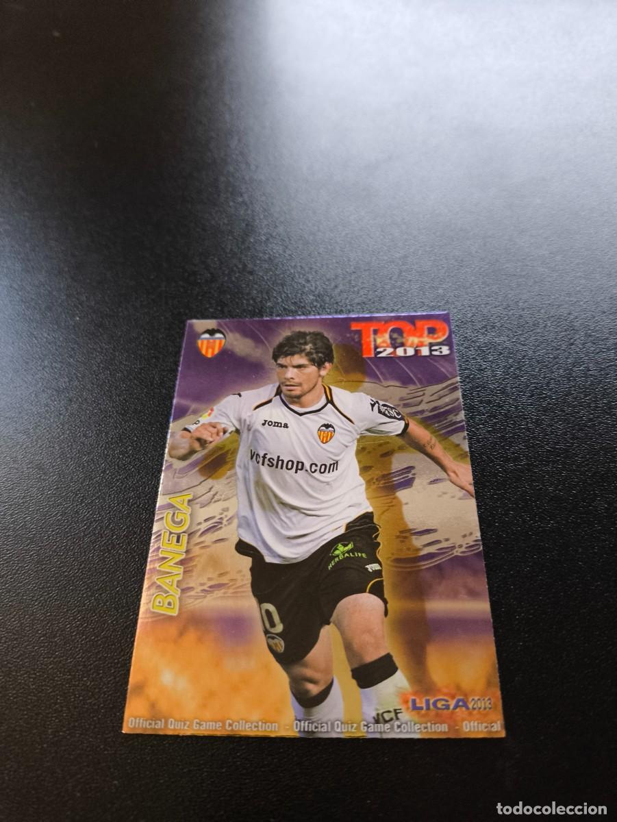 Cromos de F&uacute;tbol: 615 BANEGA VALENCIA FONDO MORADO TOP MUNDICROMO LIGA 2012 2013 12 13 NO PANINI ESTE