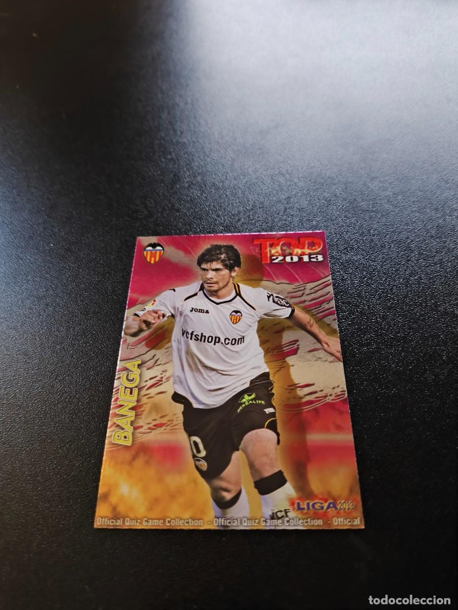 Cromos de F&uacute;tbol: 615 BANEGA VALENCIA FONDO FUCSIA ROSA TOP MUNDICROMO LIGA 2012 2013 12 13 NO PANINI ESTE