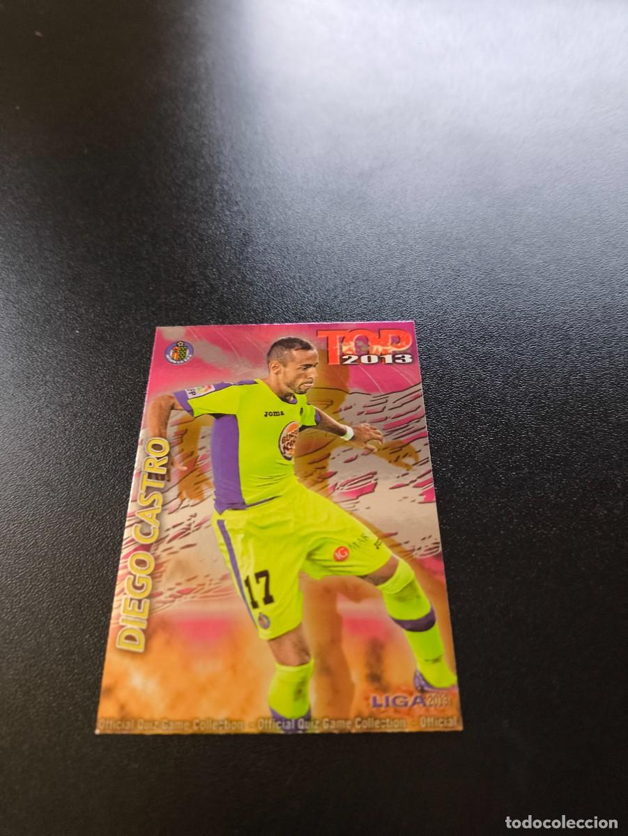 Cromos de F&uacute;tbol: 619 DIEGO CASTRO GETAFE FONDO FUCSIA TOP MUNDICROMO LIGA 2012 2013 12 13 NO PANINI ESTE