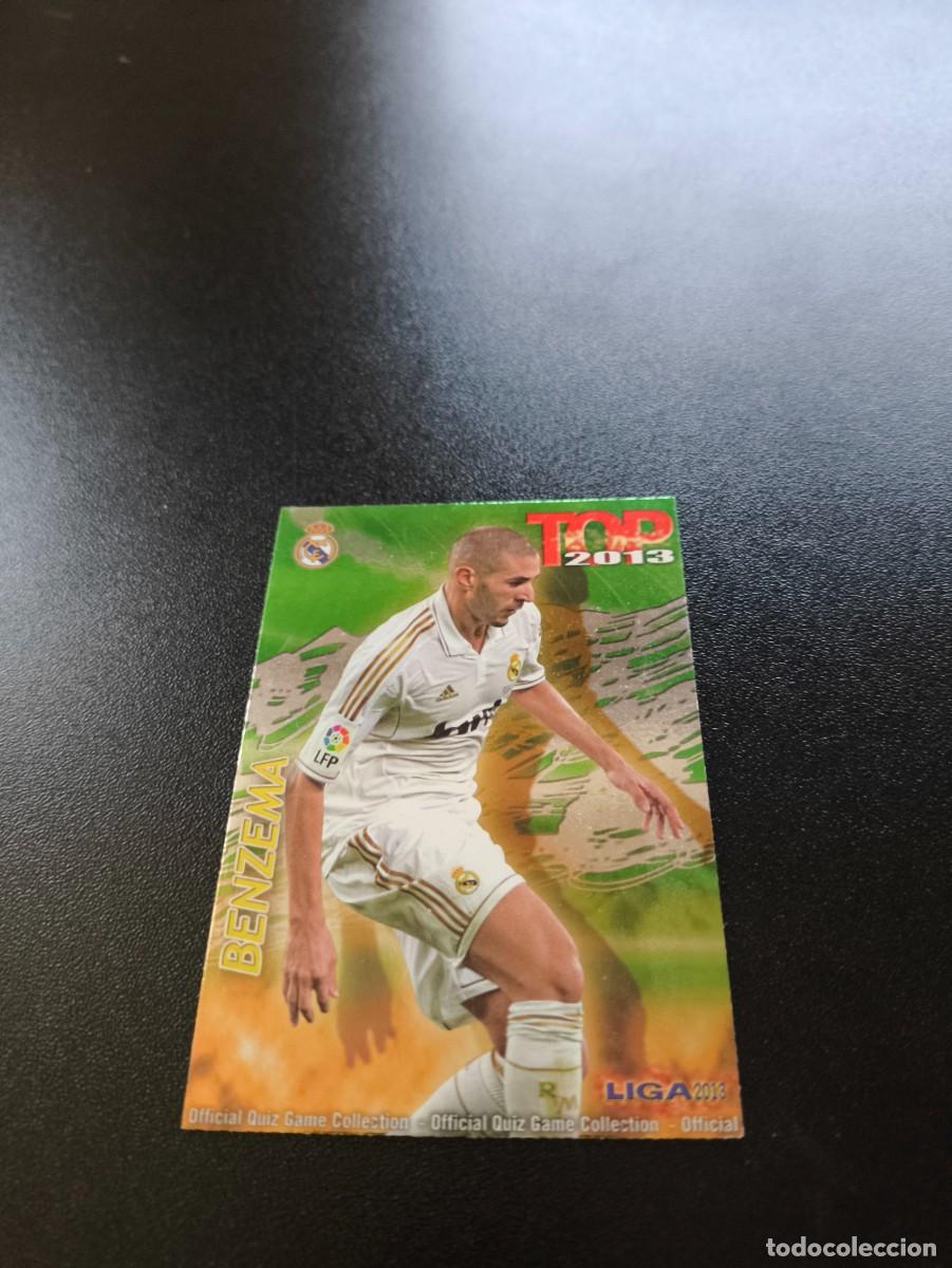 Cromos de F&uacute;tbol: 622 BENZEMA REAL MADRID FONDO VERDE TOP MUNDICROMO LIGA 2012 2013 12 13 NO PANINI ESTE