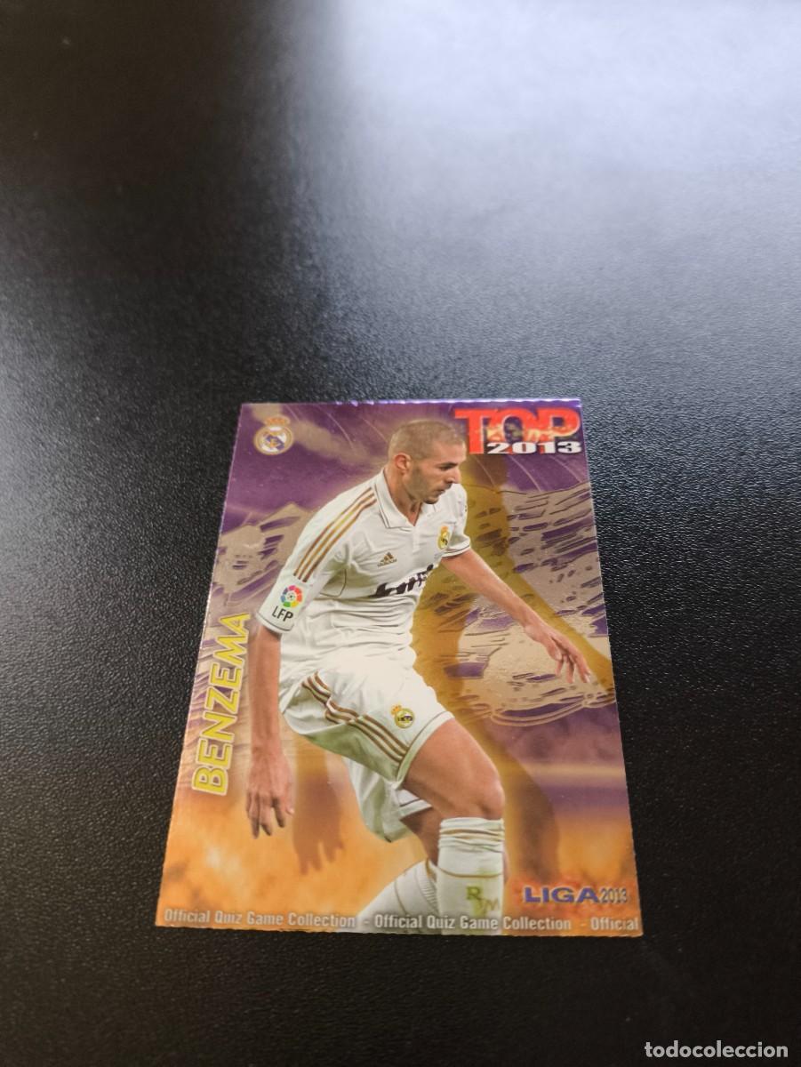 Cromos de F&uacute;tbol: 622 BENZEMA REAL MADRID FONDO MORADO TOP MUNDICROMO LIGA 2012 2013 12 13 NO PANINI ESTE