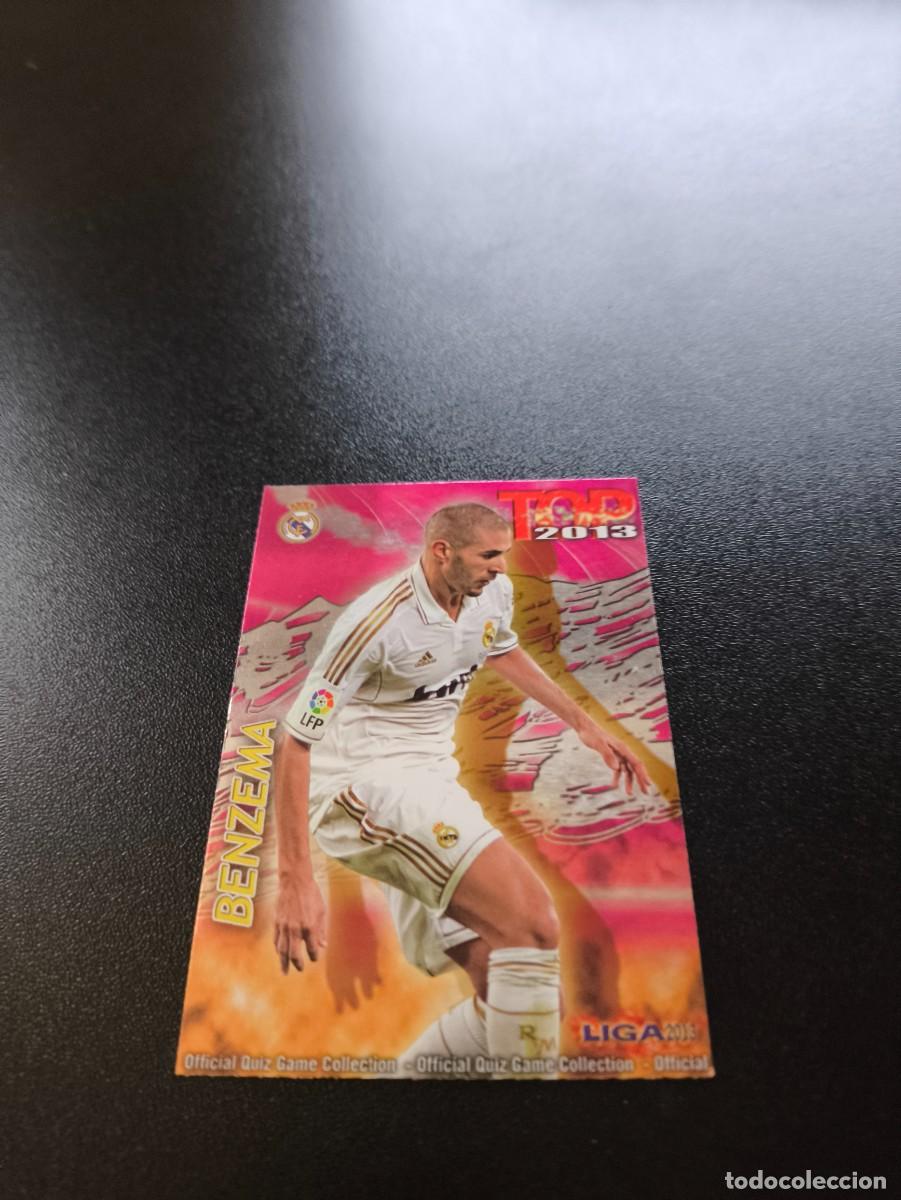 Cromos de F&uacute;tbol: 622 BENZEMA REAL MADRID FONDO FUCSIA ROSA TOP MUNDICROMO LIGA 2012 2013 12 13 NO PANINI ESTE