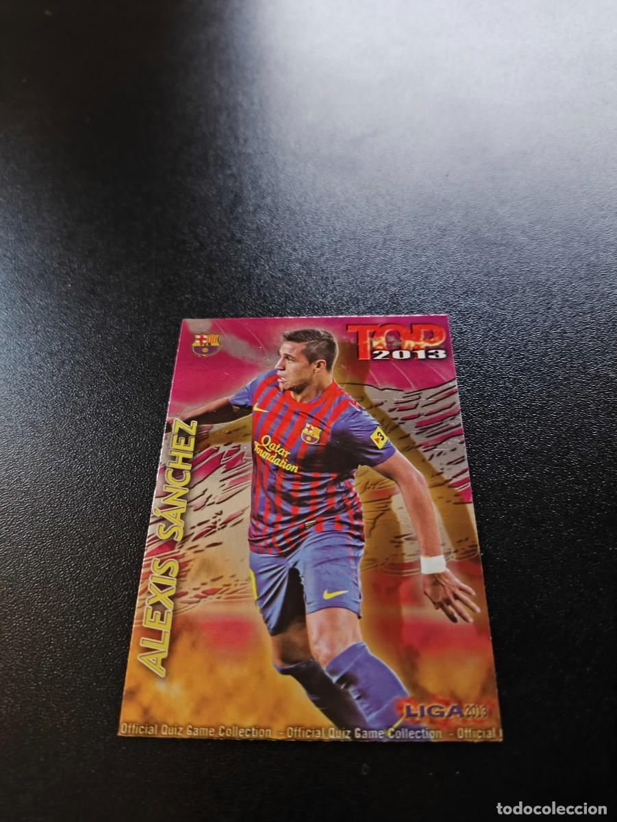 Cromos de F&uacute;tbol: 623 ALEXIS SANCHEZ BARCELONA FONDO FUCSIA ROSA TOP MUNDICROMO LIGA 2012 2013 12 13 NO PANINI ESTE