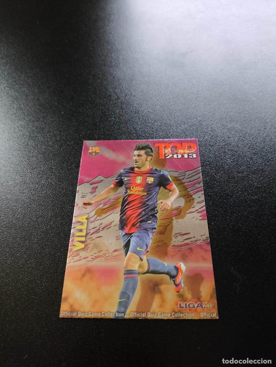 Cromos de F&uacute;tbol: 633 DAVID VILLA BARCELONA FONDO FUCSIA ROSA TOP MUNDICROMO LIGA 2012 2013 12 13 NO PANINI ESTE