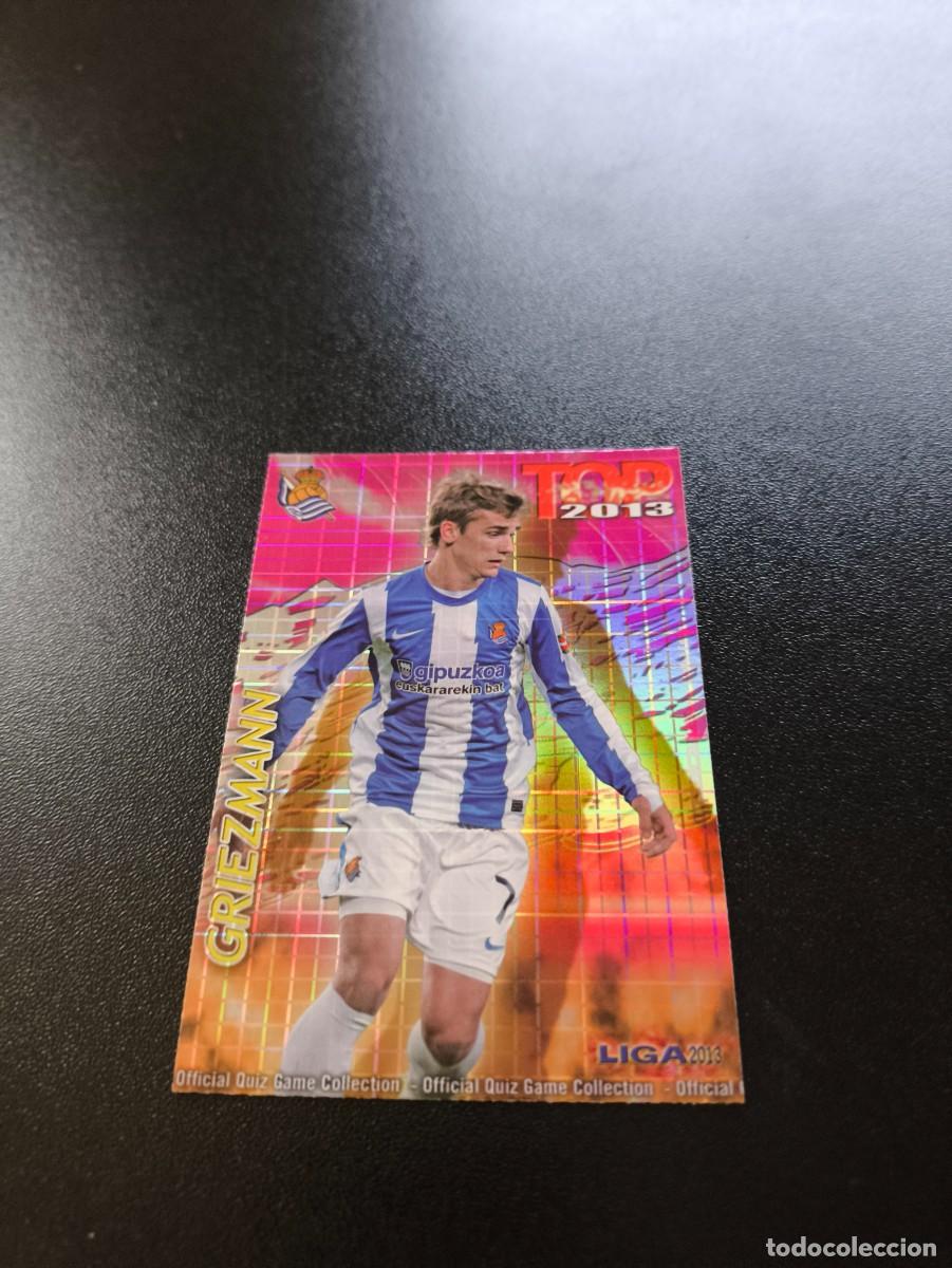 Cromos de F&uacute;tbol: 637 GRIEZMANN REAL SOCIEDAD FONDO FUCSIA CUADROS TOP MUNDICROMO LIGA 2012 2013 12 13 NO PANINI ESTE