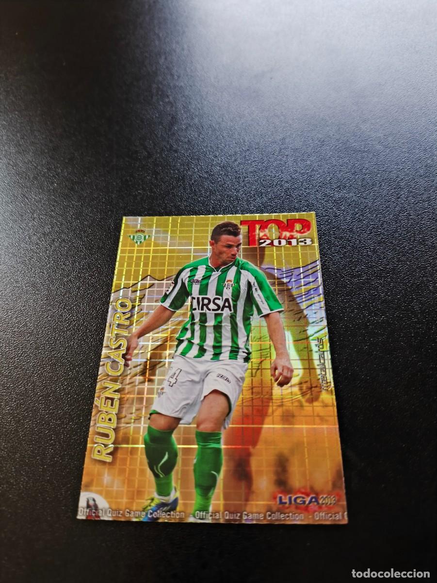 Cromos de F&uacute;tbol: 638 RUBEN CASTRO BETIS FONDO DORADO CUADROS TOP MUNDICROMO LIGA 2012 2013 12 13 NO PANINI ESTE