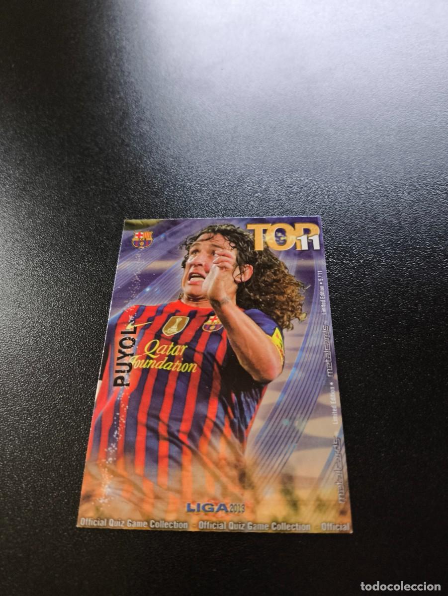 Cromos de F&uacute;tbol: 5 PUYOL BARCELONA TOP 11 MUNDICROMO LIGA 2012 2013 12 13 NO PANINI ESTE