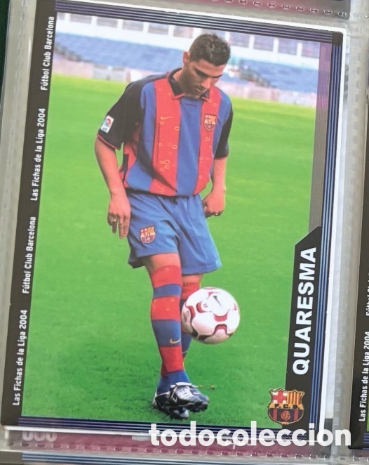 Figurine di Calcio: QUARESMA 2003 2004 MUNDICROMO CROMO CARTA 2004 BARCELONA F&Uacute;TBOL