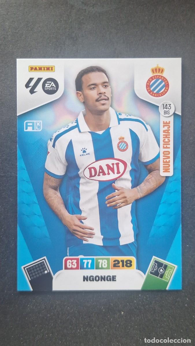 Cromos de F&uacute;tbol: L3 NGONGE R. C. D. ESPA&Ntilde;OL 143 BIS NUEVO FICHAJE ADRENALYN XL LIGA 2025/2026 25 26 PANINI