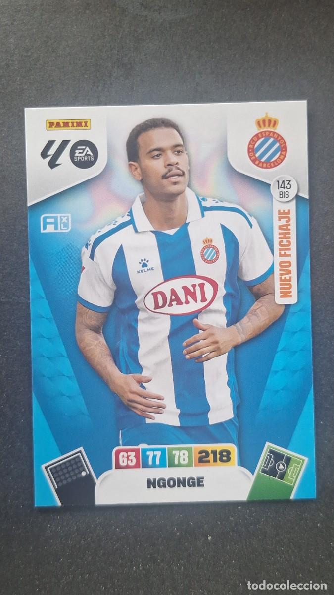 Cromos de F&uacute;tbol: L3 NGONGE R. C. D. ESPA&Ntilde;OL 143 BIS NUEVO FICHAJE ADRENALYN XL LIGA 2025/2026 25 26 PANINI