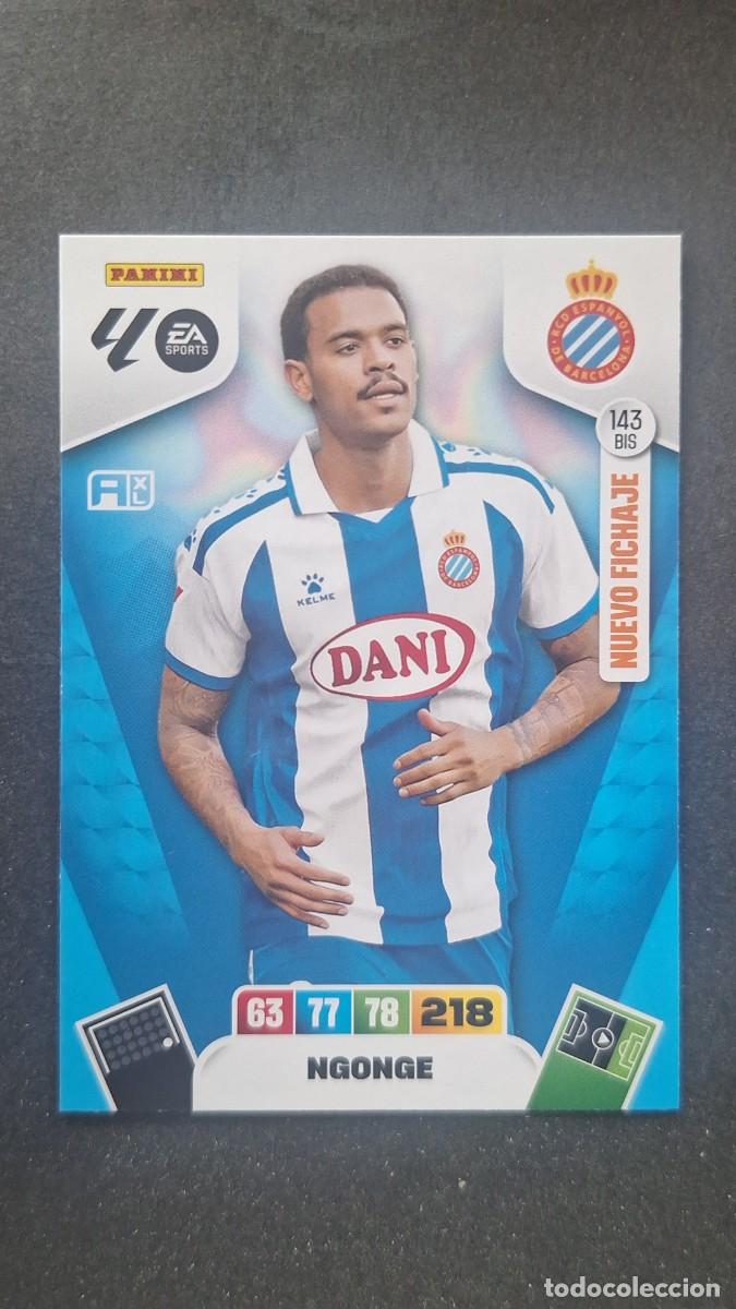 Cromos de F&uacute;tbol: L3 NGONGE R. C. D. ESPA&Ntilde;OL 143 BIS NUEVO FICHAJE ADRENALYN XL LIGA 2025/2026 25 26 PANINI