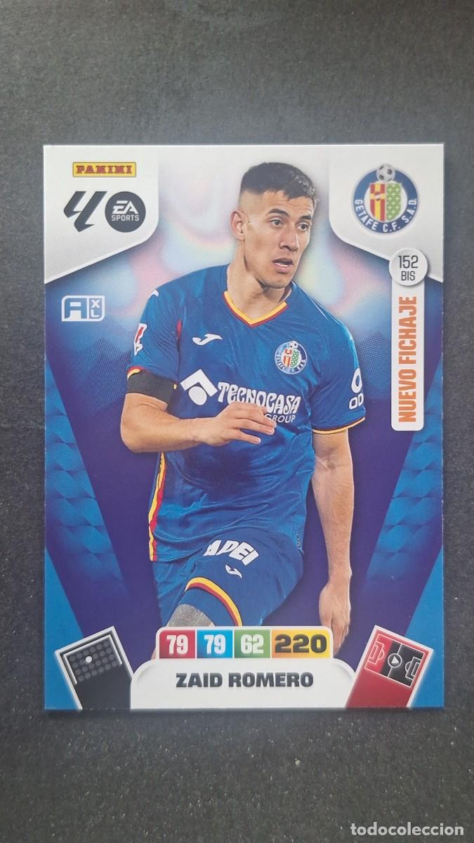 Cromos de F&uacute;tbol: L3 ZAID ROMERO GETAFE C. F. 152 BIS NUEVO FICHAJE ADRENALYN XL LIGA 2025/2026 25 26 PANINI