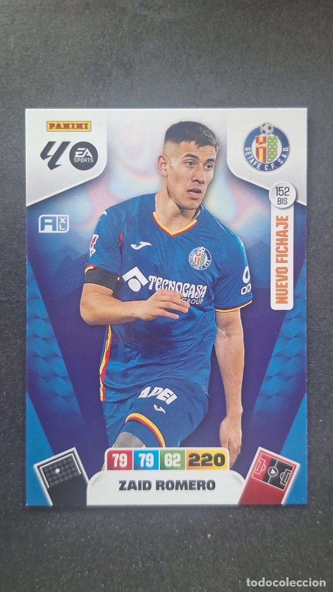 Cromos de F&uacute;tbol: L3 ZAID ROMERO GETAFE C. F. 152 BIS NUEVO FICHAJE ADRENALYN XL LIGA 2025/2026 25 26 PANINI