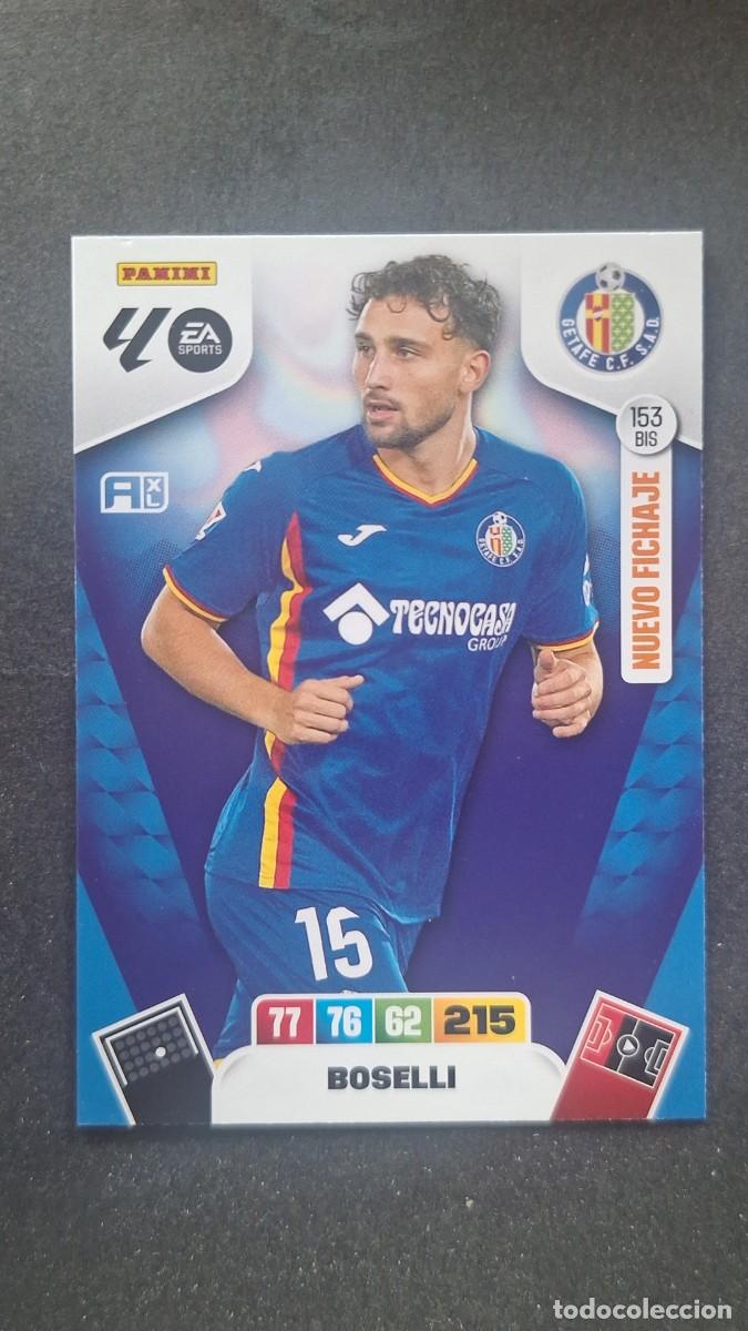 Cromos de F&uacute;tbol: L3 BOSELLI GETAFE C. F. 153 BIS NUEVO FICHAJE ADRENALYN XL LIGA 2025/2026 25 26 PANINI