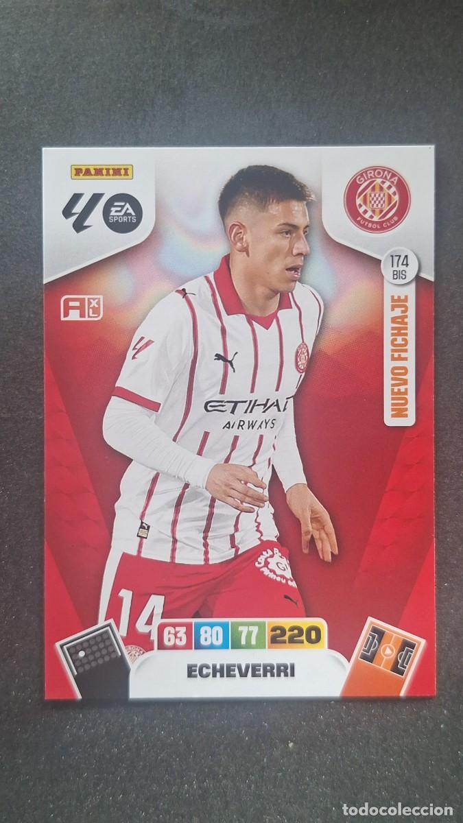 Cartes &agrave; collectionner de Football: L3 ECHEVERRI GIRONA F. C. 174 BIS NUEVO FICHAJE ADRENALYN XL LIGA 2025/2026 25 26 PANINI