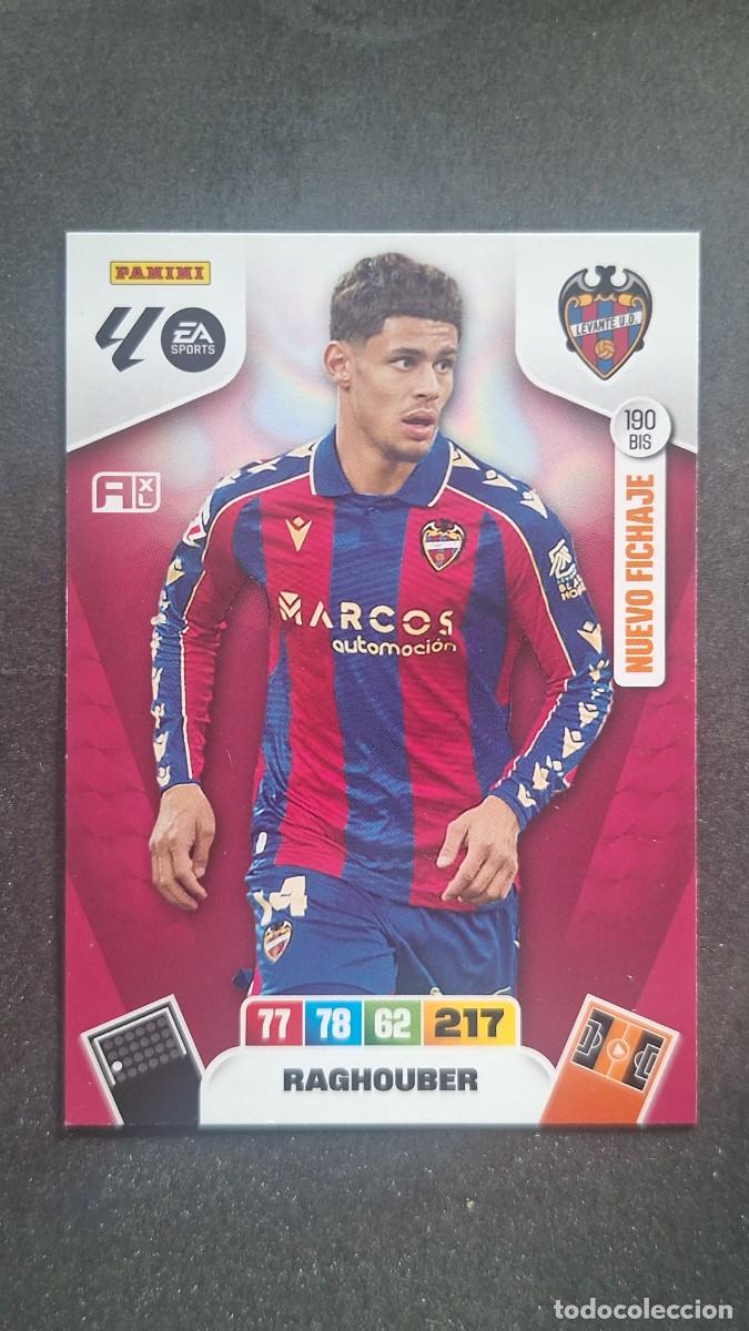 Cartes &agrave; collectionner de Football: L3 RAGHOUBER LEVANTE U. D. 190 BIS NUEVO FICHAJE ADRENALYN XL LIGA 2025/2026 25 26 PANINI