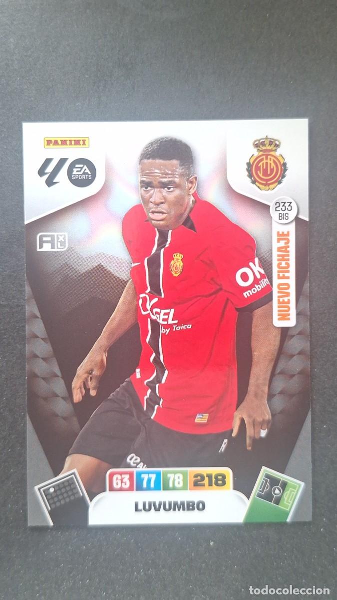 Fu&szlig;ball-Sticker: L3 LUVUMBO R. C. D. MALLORCA 233 BIS NUEVO FICHAJE ADRENALYN XL LIGA 2025/2026 25 26 PANINI