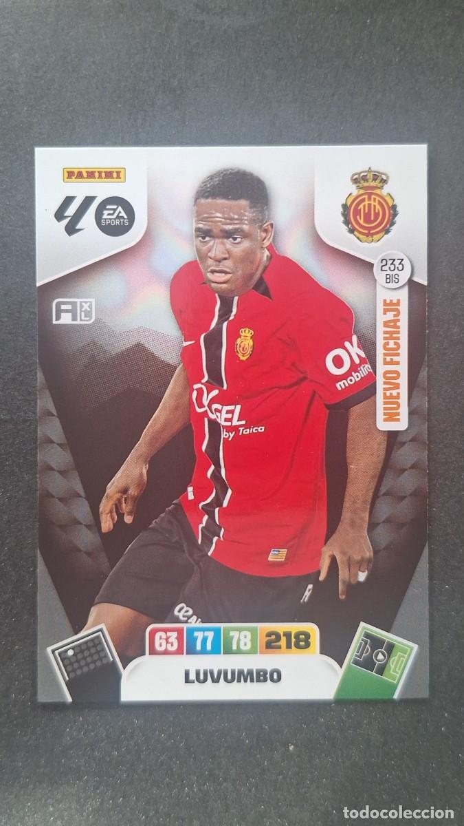 Fu&szlig;ball-Sticker: L3 LUVUMBO R. C. D. MALLORCA 233 BIS NUEVO FICHAJE ADRENALYN XL LIGA 2025/2026 25 26 PANINI