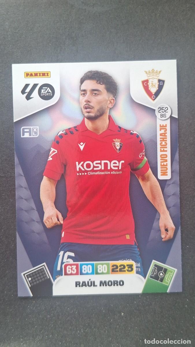 Fu&szlig;ball-Sticker: L3 RAUL MORO C. A. OSASUNA 252 BIS NUEVO FICHAJE ADRENALYN XL LIGA 2025/2026 25 26 PANINI