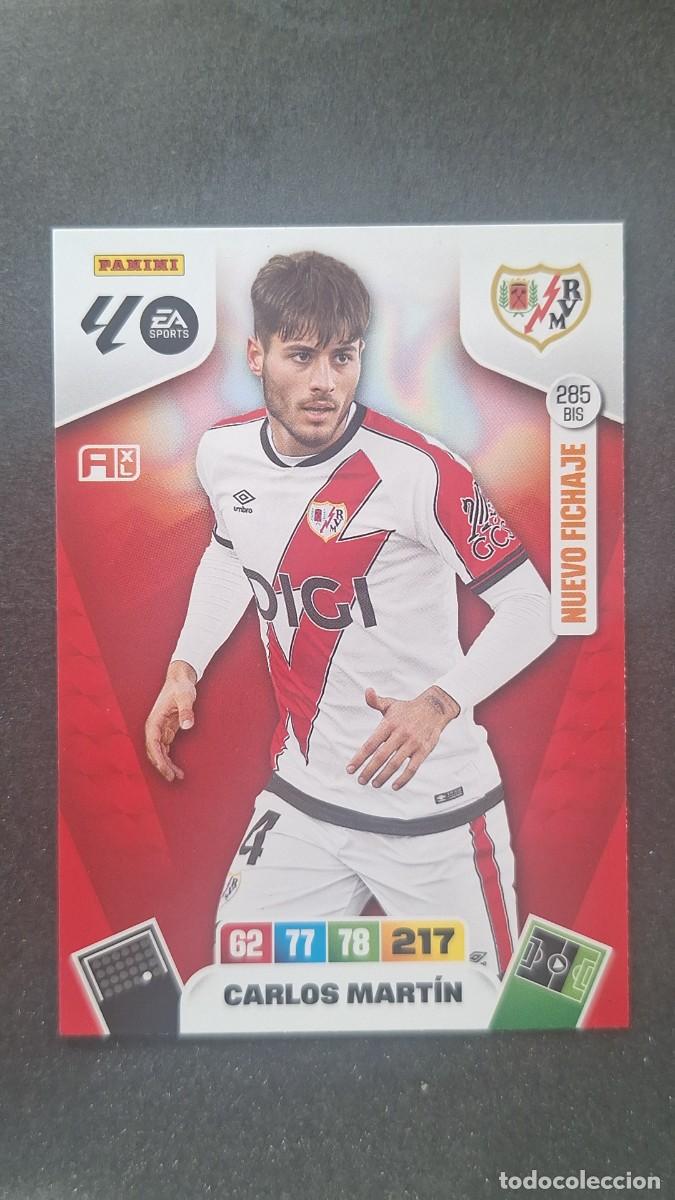 Cromos de F&uacute;tbol: L3 CARLOS MARTIN RAYO VALLECANO 285 BIS NUEVO FICHAJE ADRENALYN XL LIGA 2025/2026 25 26 PANINI