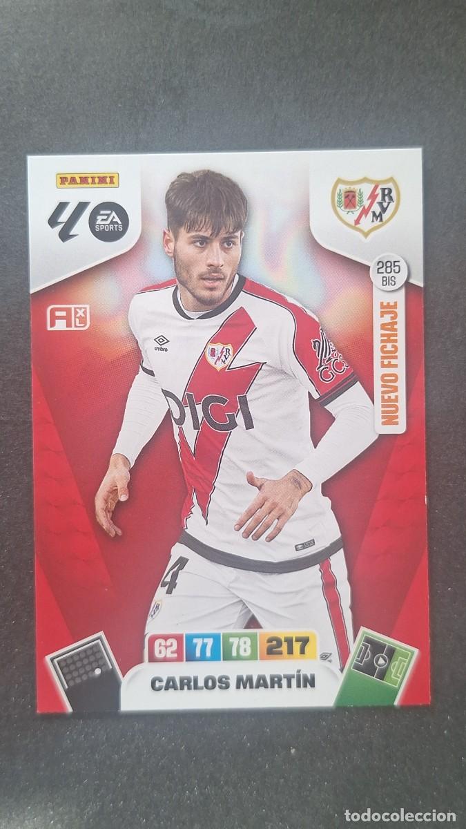 Cromos de F&uacute;tbol: L3 CARLOS MARTIN RAYO VALLECANO 285 BIS NUEVO FICHAJE ADRENALYN XL LIGA 2025/2026 25 26 PANINI