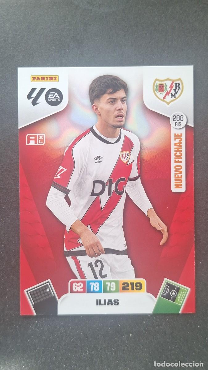 Cromos de F&uacute;tbol: L3 ILIAS RAYO VALLECANO 288 BIS NUEVO FICHAJE ADRENALYN XL LIGA 2025/2026 25 26 PANINI