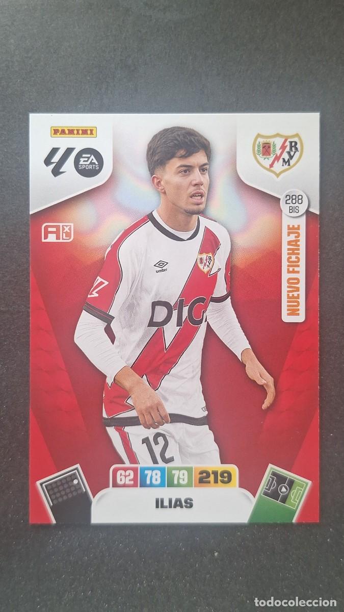Cromos de F&uacute;tbol: L3 ILIAS RAYO VALLECANO 288 BIS NUEVO FICHAJE ADRENALYN XL LIGA 2025/2026 25 26 PANINI
