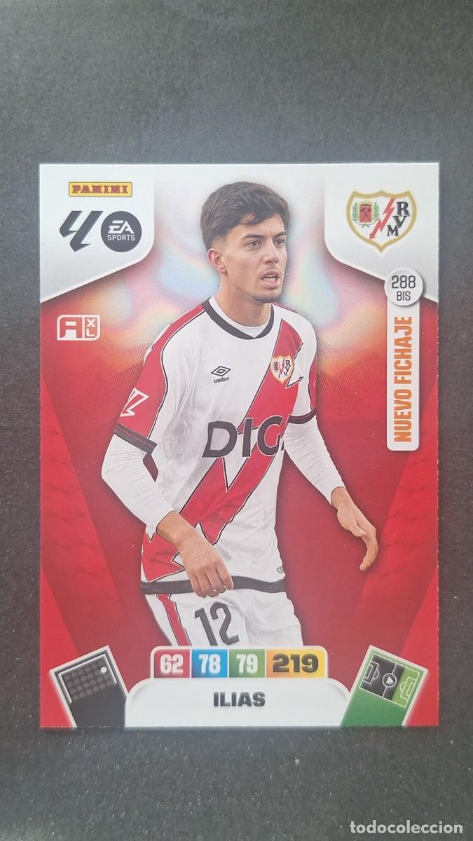 Cromos de F&uacute;tbol: L3 ILIAS RAYO VALLECANO 288 BIS NUEVO FICHAJE ADRENALYN XL LIGA 2025/2026 25 26 PANINI