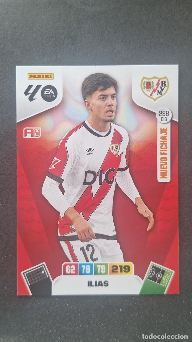 Cromos de F&uacute;tbol: L3 ILIAS RAYO VALLECANO 288 BIS NUEVO FICHAJE ADRENALYN XL LIGA 2025/2026 25 26 PANINI