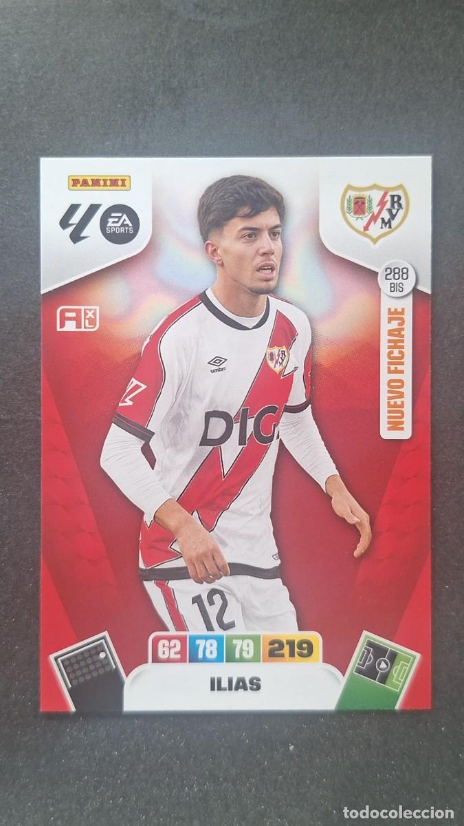 Cromos de F&uacute;tbol: L3 ILIAS RAYO VALLECANO 288 BIS NUEVO FICHAJE ADRENALYN XL LIGA 2025/2026 25 26 PANINI