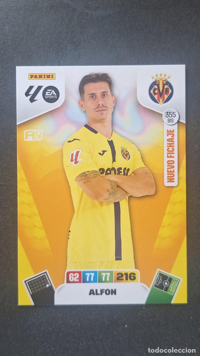 Cromos de F&uacute;tbol: L3 ALFON VILLARREAL C. F. 355 BIS NUEVO FICHAJE ADRENALYN XL LIGA 2025/2026 25 26 PANINI