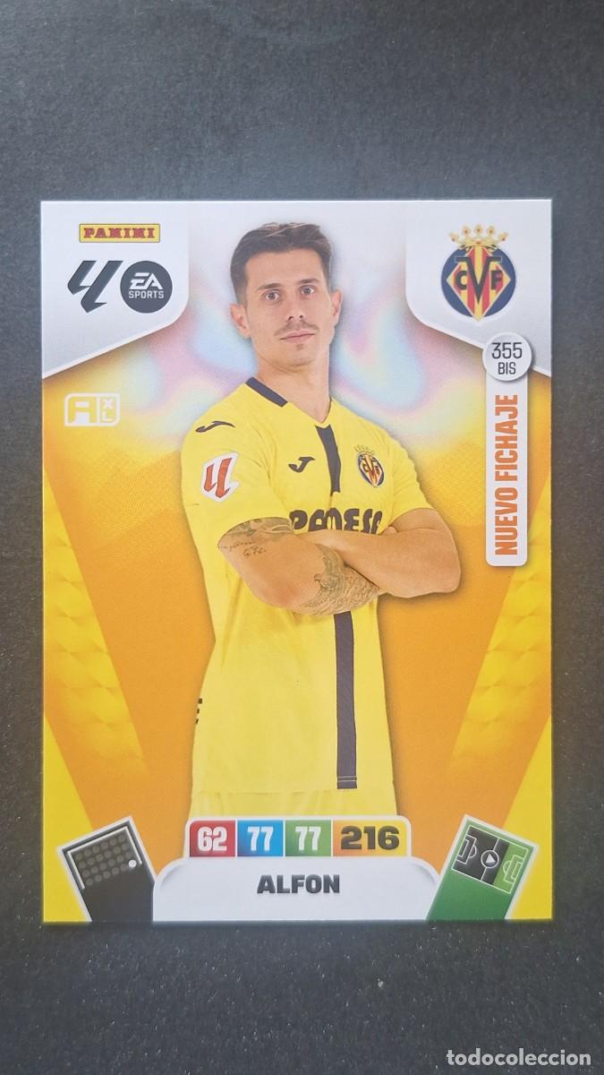 Cromos de F&uacute;tbol: L3 ALFON VILLARREAL C. F. 355 BIS NUEVO FICHAJE ADRENALYN XL LIGA 2025/2026 25 26 PANINI