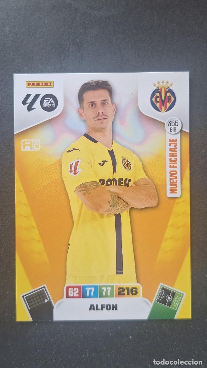 Cromos de F&uacute;tbol: L3 ALFON VILLARREAL C. F. 355 BIS NUEVO FICHAJE ADRENALYN XL LIGA 2025/2026 25 26 PANINI