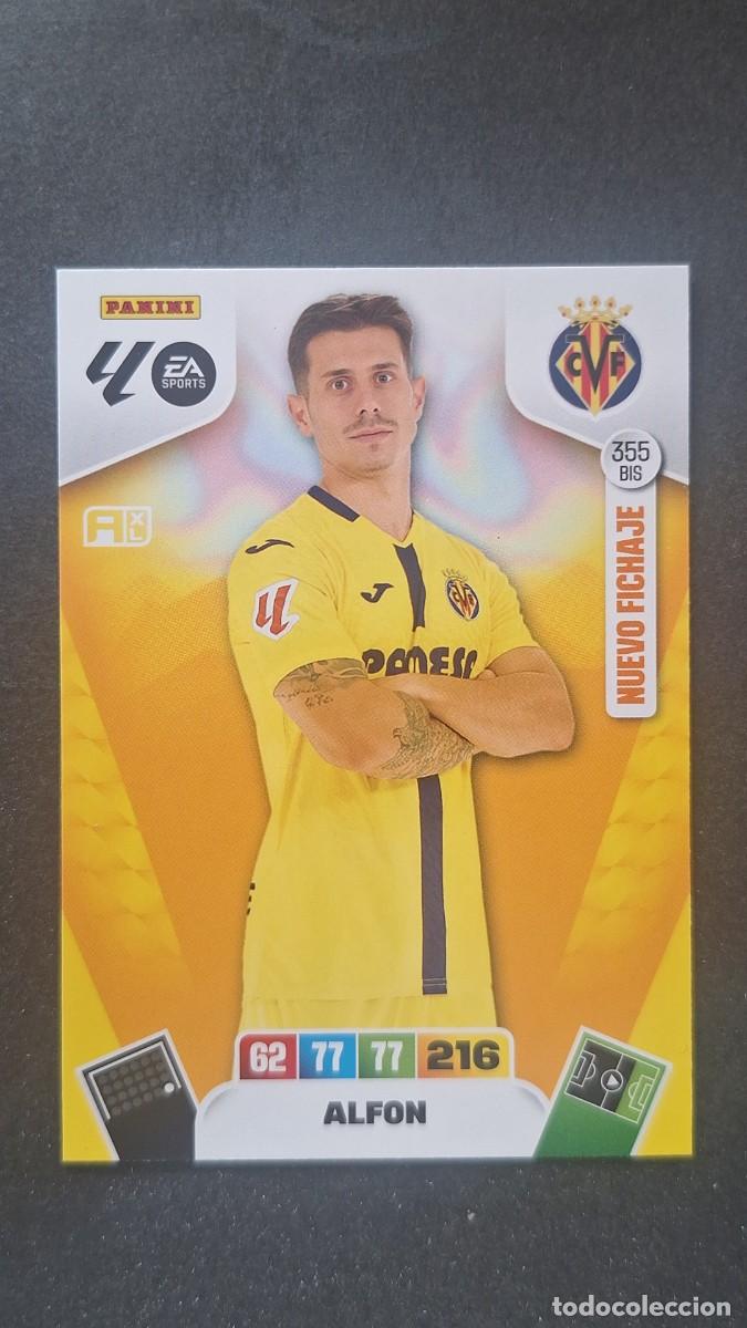 Cromos de F&uacute;tbol: L3 ALFON VILLARREAL C. F. 355 BIS NUEVO FICHAJE ADRENALYN XL LIGA 2025/2026 25 26 PANINI