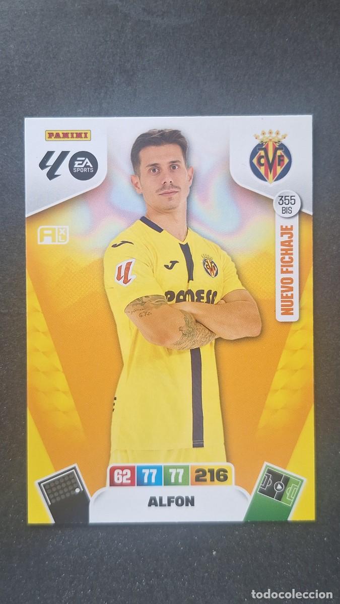 Cromos de F&uacute;tbol: L3 ALFON VILLARREAL C. F. 355 BIS NUEVO FICHAJE ADRENALYN XL LIGA 2025/2026 25 26 PANINI