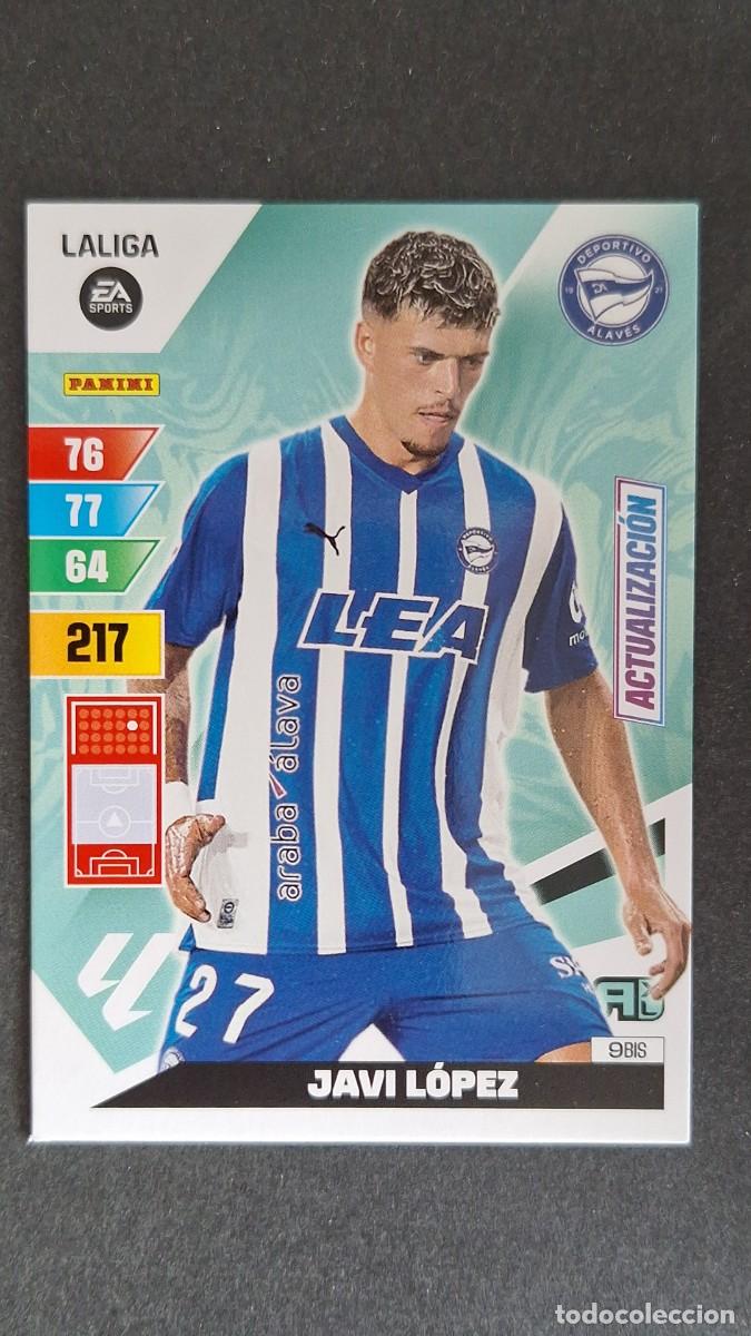 Cromos de F&uacute;tbol: L3 JAVI LOPEZ DEPORTIVO ALAVES 9 BIS ACTUALIZACION ADRENALYN XL LIGA 2023/2024 23 24 PANINI