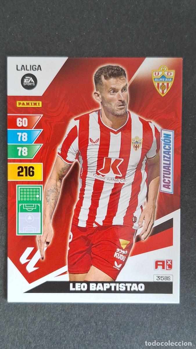 Cromos de F&uacute;tbol: L3 LEO BAPTISTAO U. D. ALMERIA 35 BIS ACTUALIZACION ADRENALYN XL LIGA 2023/2024 23 24 PANINI