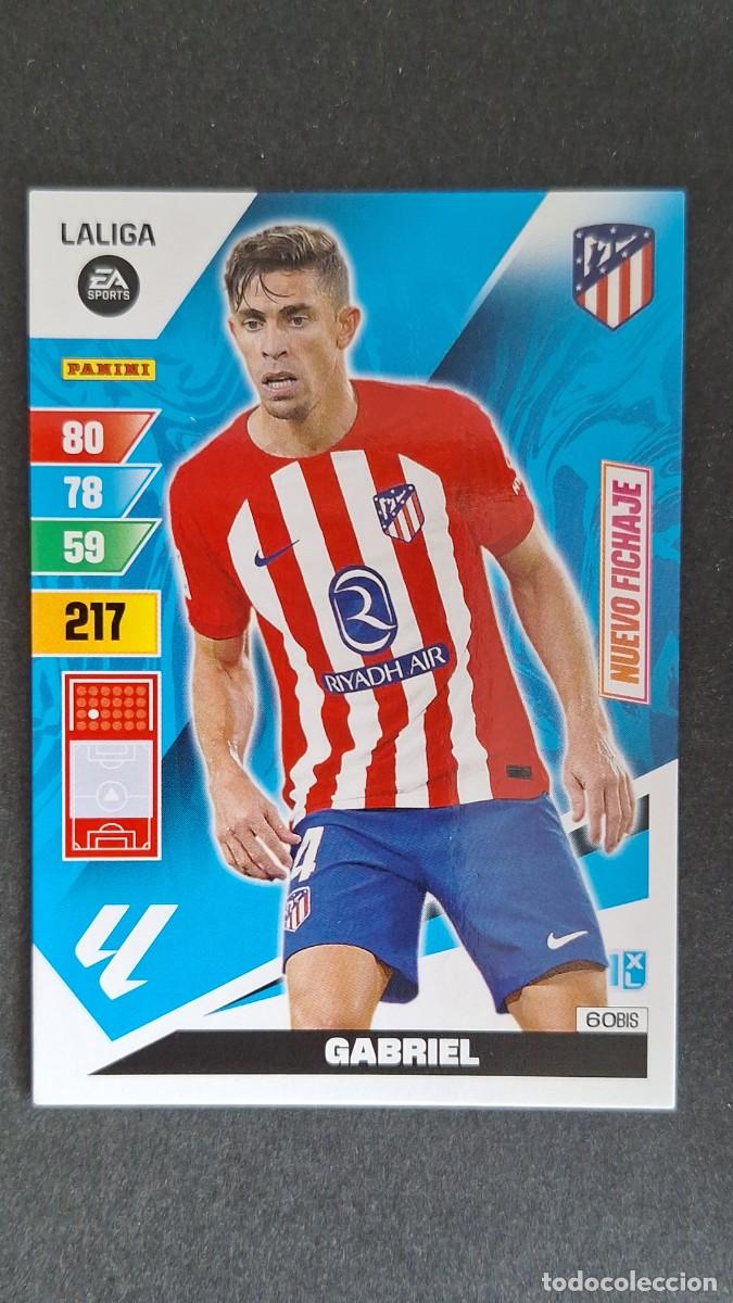 Cromos de F&uacute;tbol: L3 GABRIEL ATLETICO DE MADRID 60 BIS NUEVO FICHAJE ADRENALYN XL LIGA 2023/2024 23 24 PANINI