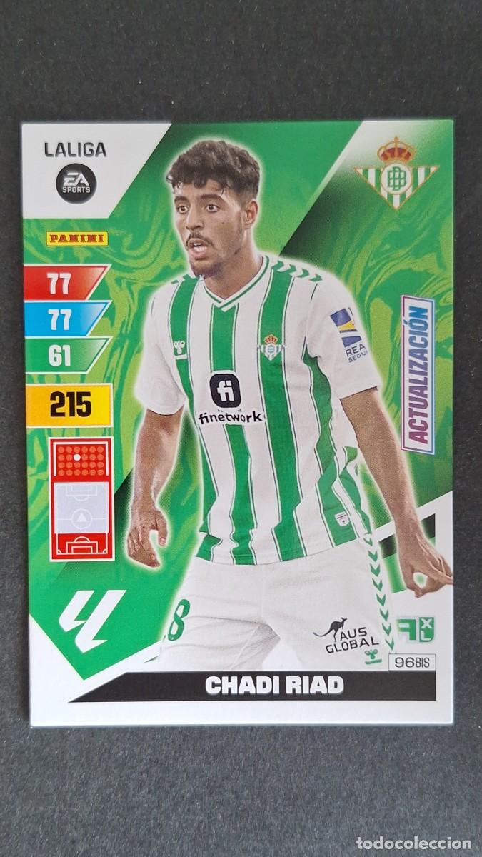 Cromos de F&uacute;tbol: L3 CHADI RIAD REAL BETIS BALOMPIE 96 BIS ACTUALIZACION ADRENALYN XL LIGA 2023/2024 23 24 PANINI