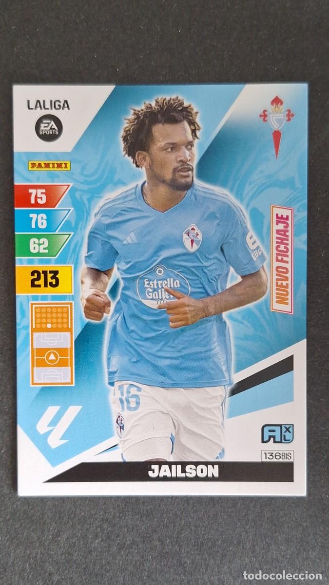 Cromos de F&uacute;tbol: L3 JAILSON CELTA DE VIGO 136 BIS NUEVO FICHAJE ADRENALYN XL LIGA 2023/2024 23 24 PANINI