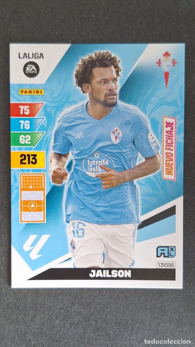 Cromos de F&uacute;tbol: L3 JAILSON CELTA DE VIGO 136 BIS NUEVO FICHAJE ADRENALYN XL LIGA 2023/2024 23 24 PANINI
