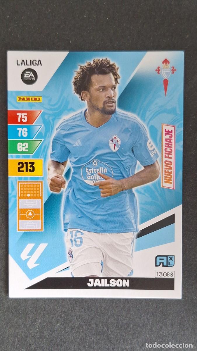 Cromos de F&uacute;tbol: L3 JAILSON CELTA DE VIGO 136 BIS NUEVO FICHAJE ADRENALYN XL LIGA 2023/2024 23 24 PANINI