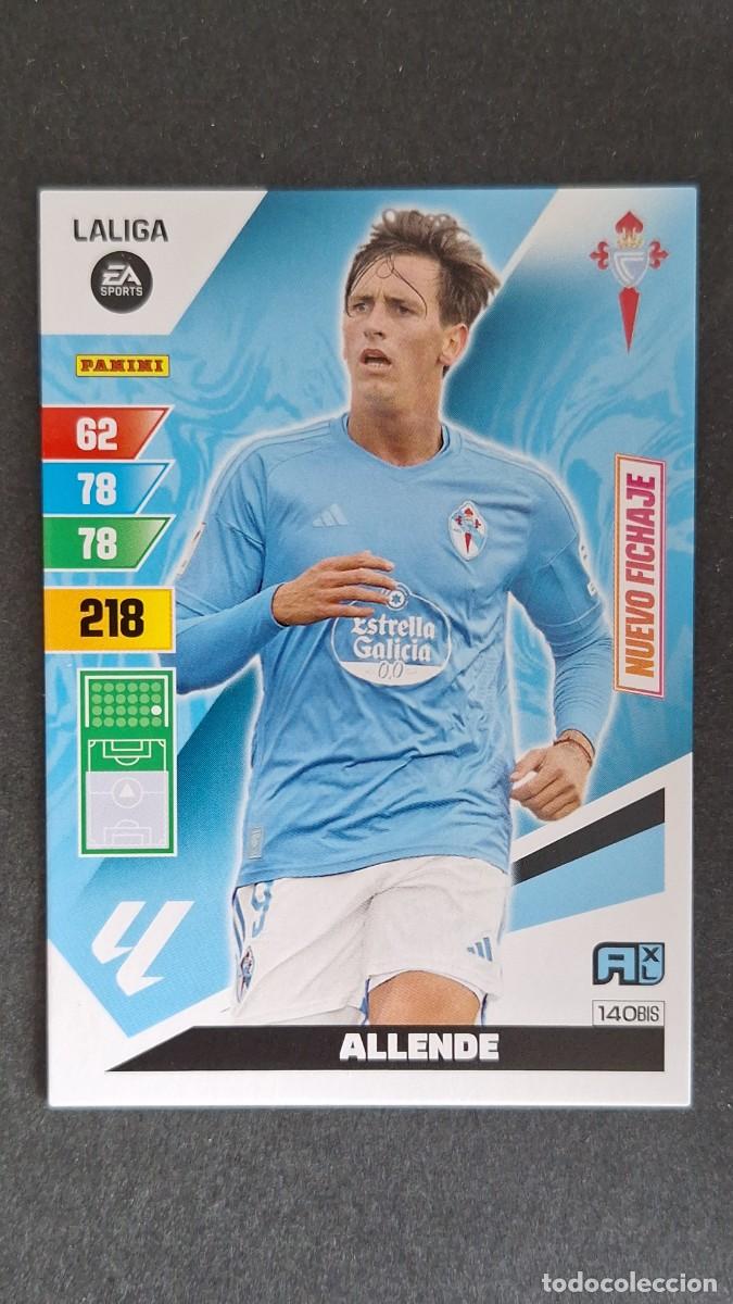 Cromos de F&uacute;tbol: L3 ALLENDE CELTA DE VIGO 140 BIS NUEVO FICHAJE ADRENALYN XL LIGA 2023/2024 23 24 PANINI