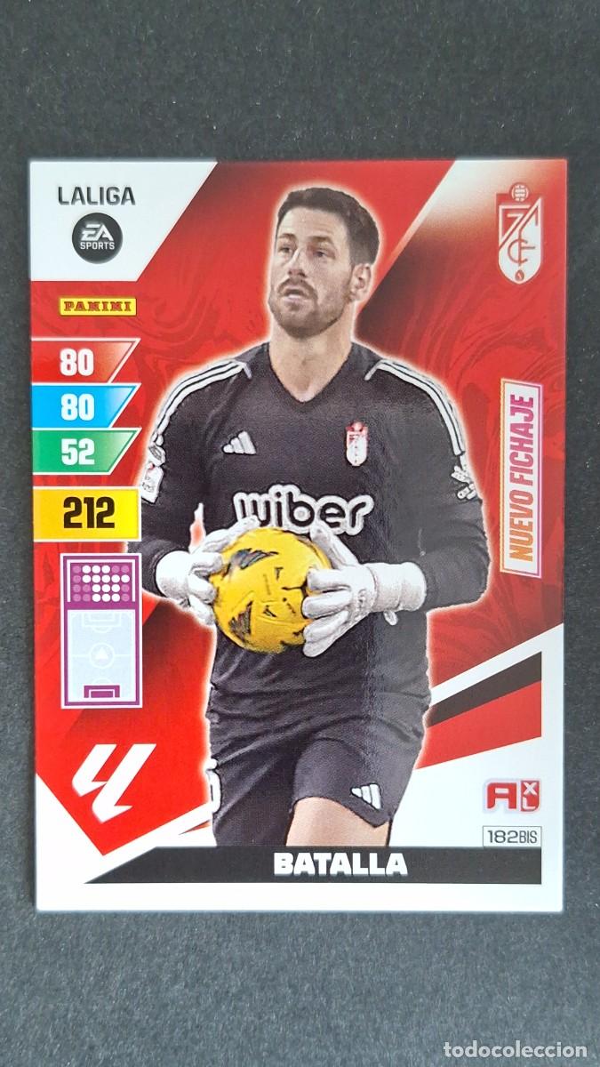 Cromos de F&uacute;tbol: L3 BATALLA GRANADA C. F. 182 BIS NUEVO FICHAJE ADRENALYN XL LIGA 2023/2024 23 24 PANINI