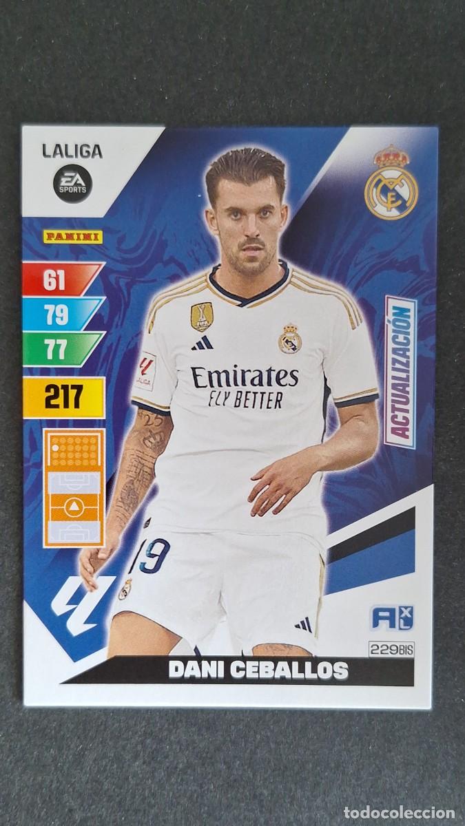 Cromos de F&uacute;tbol: L3 DANI CEBALLOS REAL MADRID 229 BIS ACTUALIZACION ADRENALYN XL LIGA 2023/2024 23 24 PANINI