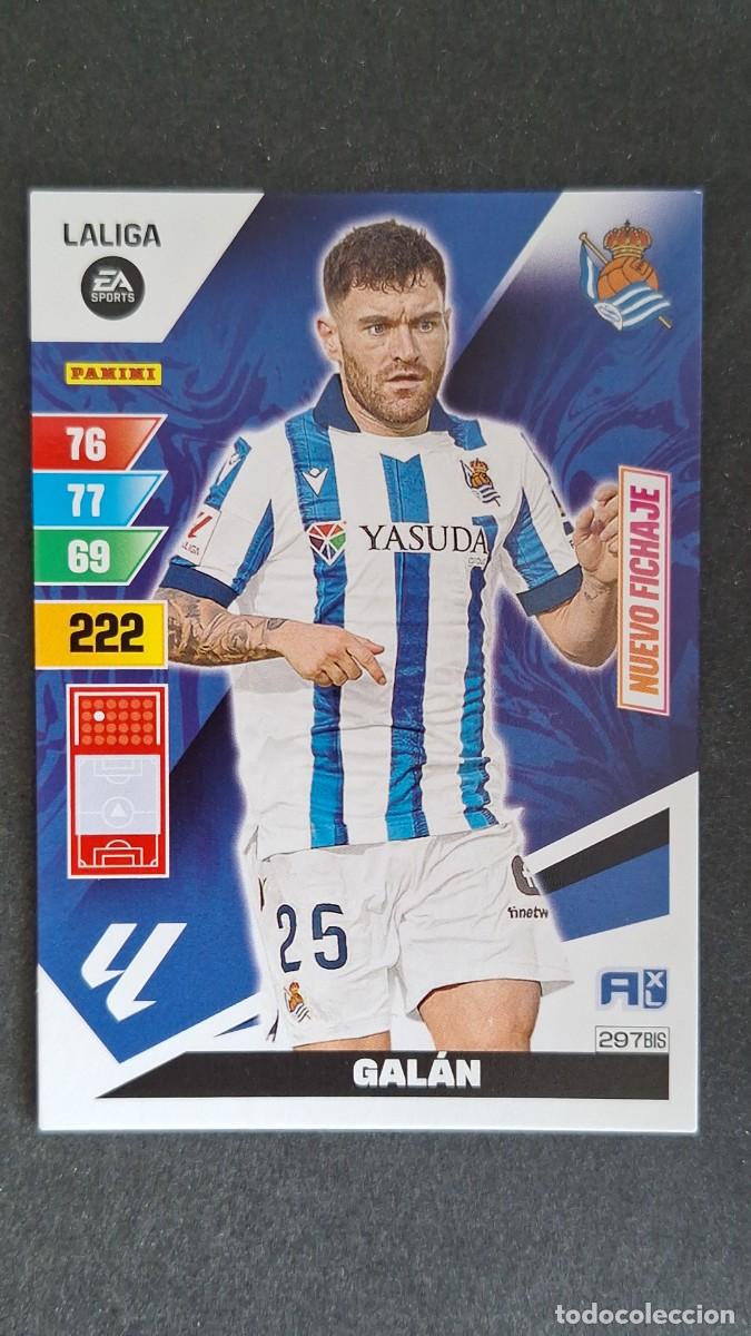 Cromos de F&uacute;tbol: L3 GALAN REAL SOCIEDAD 297 BIS NUEVO FICHAJE ADRENALYN XL LIGA 2023/2024 23 24 PANINI