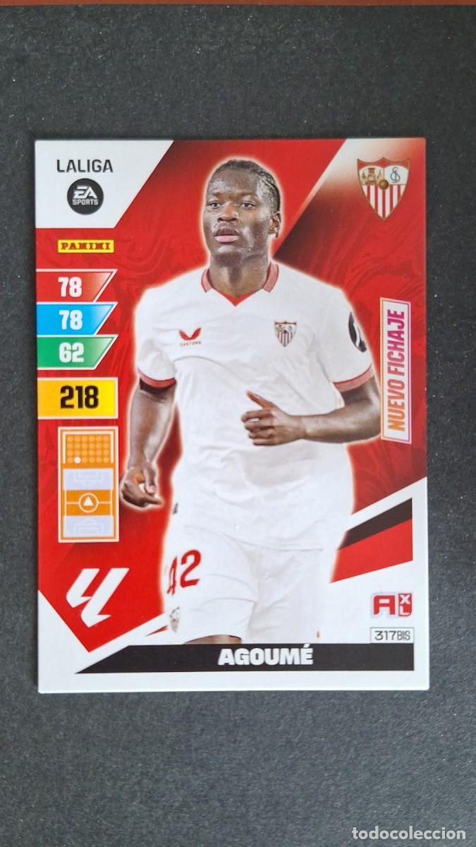 Cromos de F&uacute;tbol: L3 AGOUME SEVILLA F. C. 317 BIS NUEVO FICHAJE ADRENALYN XL LIGA 2023/2024 23 24 PANINI